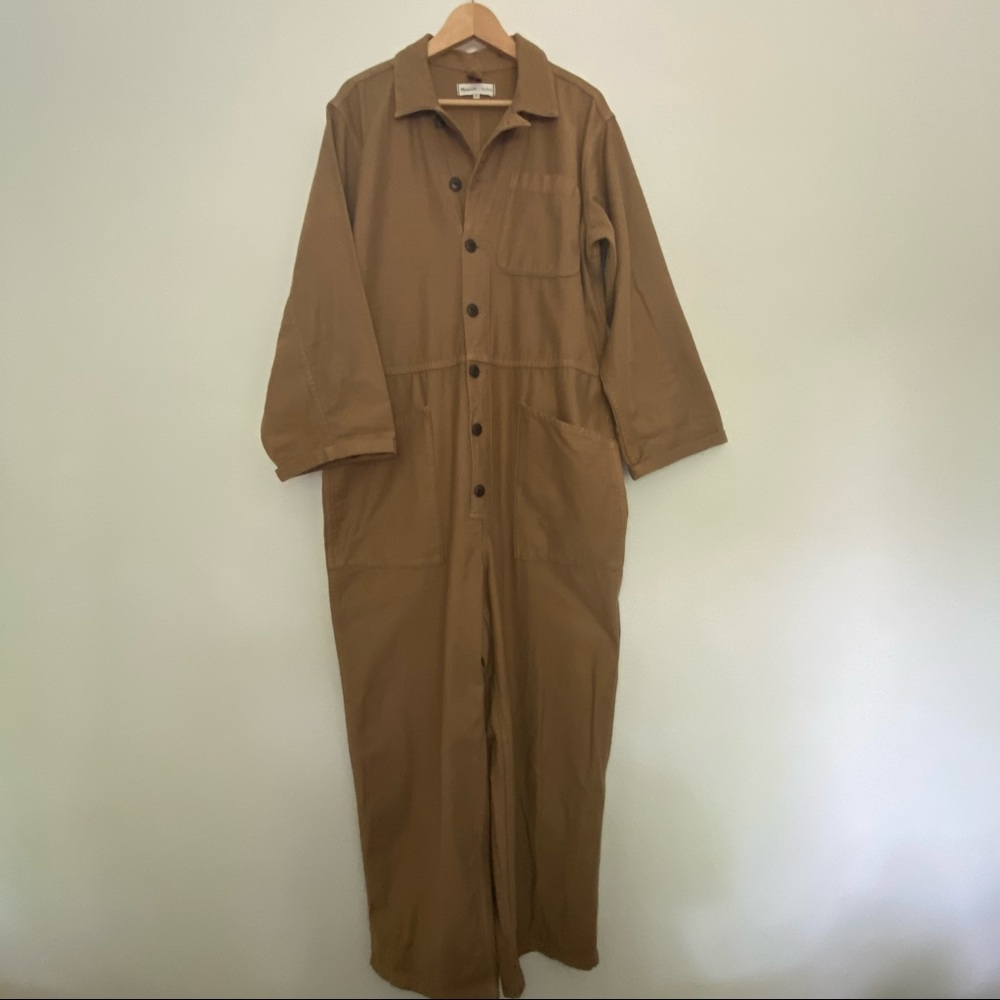 Madewell x As Ever collaboration camel color jumpsuit size XL